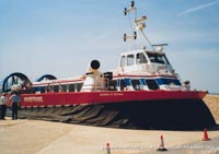 AP1-88 hovercraft with Hovertravel -   (The <a href='http://www.hovercraft-museum.org/' target='_blank'>Hovercraft Museum Trust</a>).
